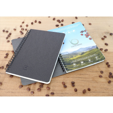 Logotrade reklamprodukter bild: Kaffepapper Notebook Wire-O A5