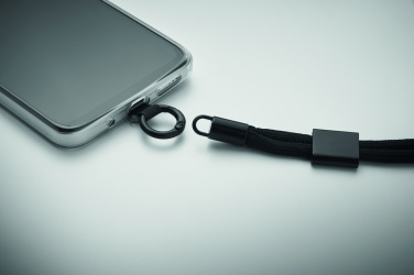 Logotrade reklamprodukter bild: Handledsband telefon i RPET