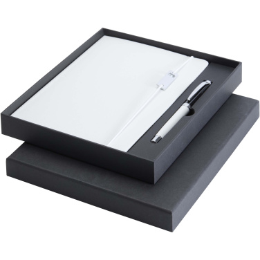 Logotrade kampanjprodukter bild: Legato Elegance A5 set med anteckningsbok med hårt omslag och kulpenna